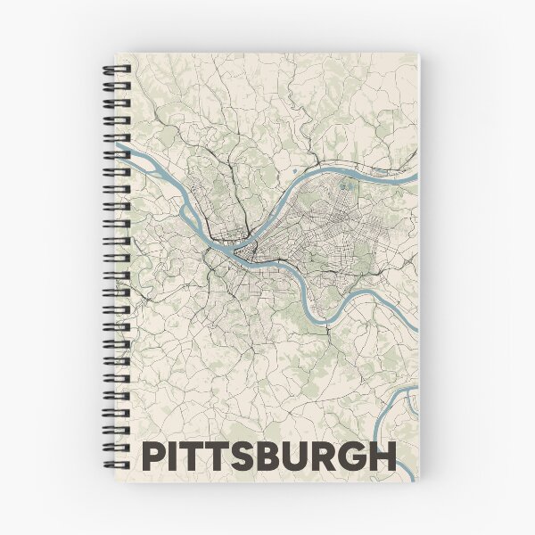 Item preview, Pittsburgh Map designed and sold by MapsNerd.