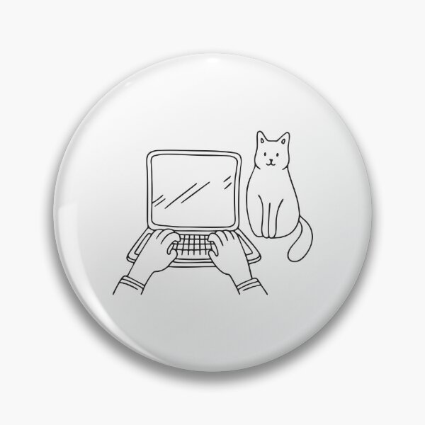Item preview, Typing Hands with Cat on Desk designed and sold by rasagamastore.
