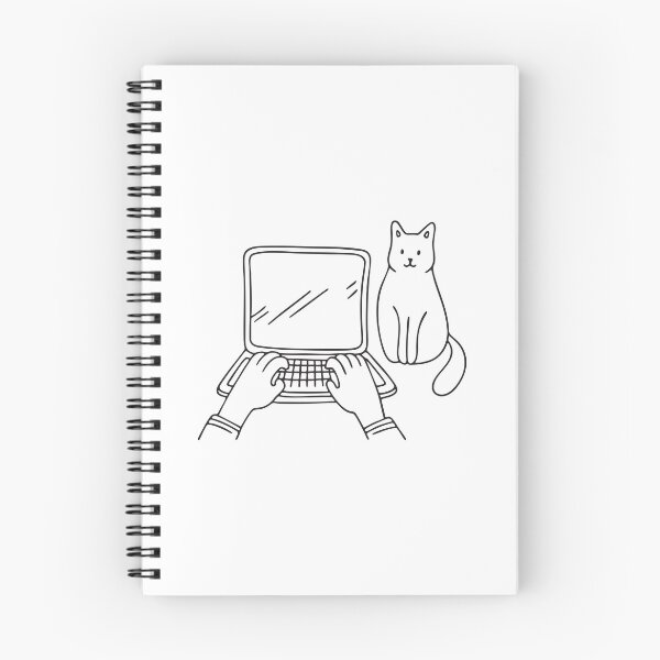 Item preview, Typing Hands with Cat on Desk designed and sold by rasagamastore.