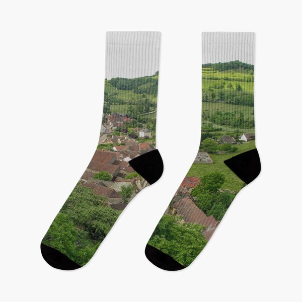 Item preview, Hills and medieval village of Rochepot in France designed and sold by Photopat.