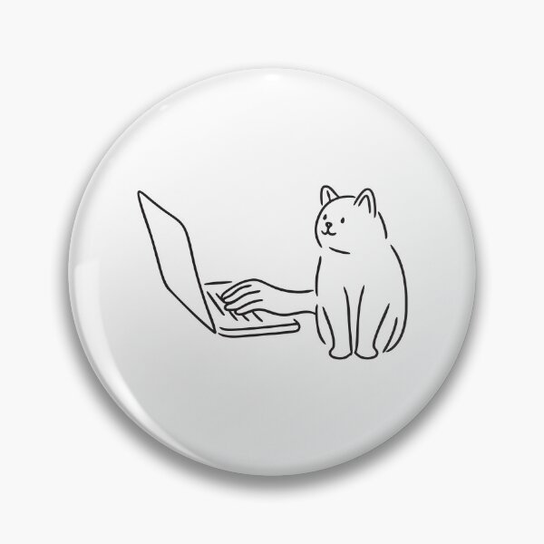 Item preview, Hand Typing Near Resting Cat designed and sold by rasagamastore.