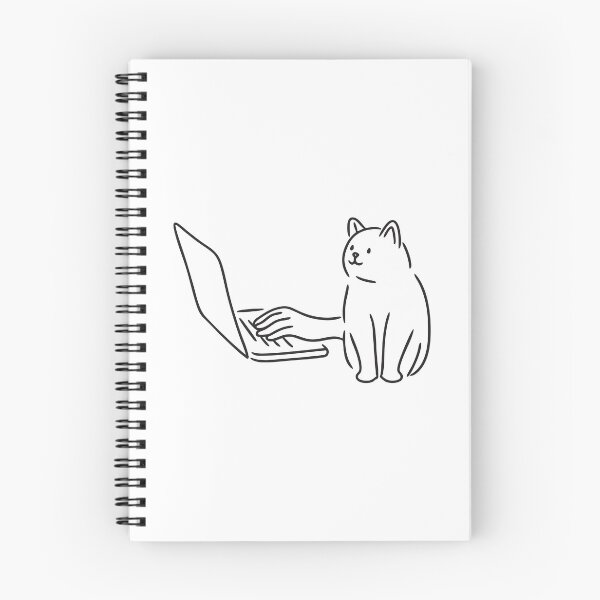 Item preview, Hand Typing Near Resting Cat designed and sold by rasagamastore.