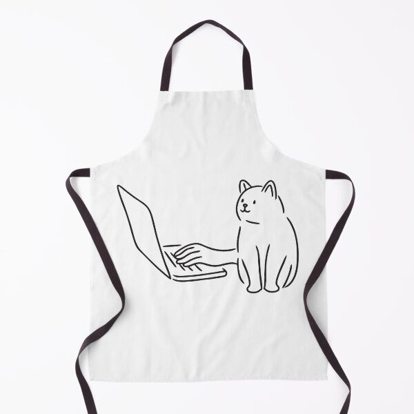 Item preview, Hand Typing Near Resting Cat designed and sold by rasagamastore.