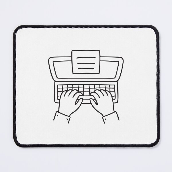 Item preview, One Hand Typing While Holding Paper designed and sold by rasagamastore.