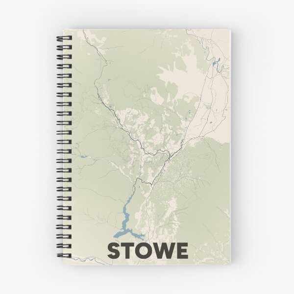 Item preview, Stowe Map designed and sold by MapsNerd.