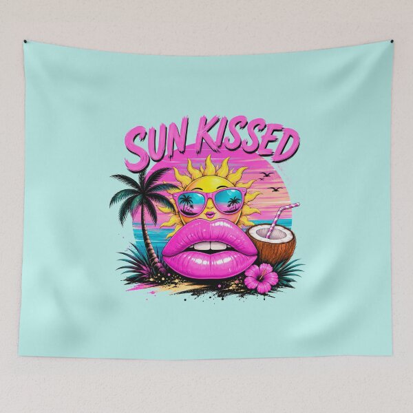 Item preview, Sun Kissed Tropical Summer Lips – Retro Beach Vacation Aesthetic designed and sold by Aimetoi.