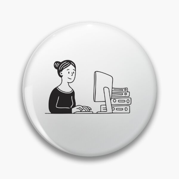 Item preview, Person Typing Beside Folder Stack designed and sold by rasagamastore.