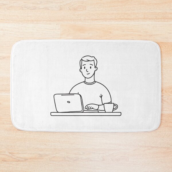 Artikelvorschau, Person tippt mit Tee auf Laptop entworfen und verkauft von rasagamastore.