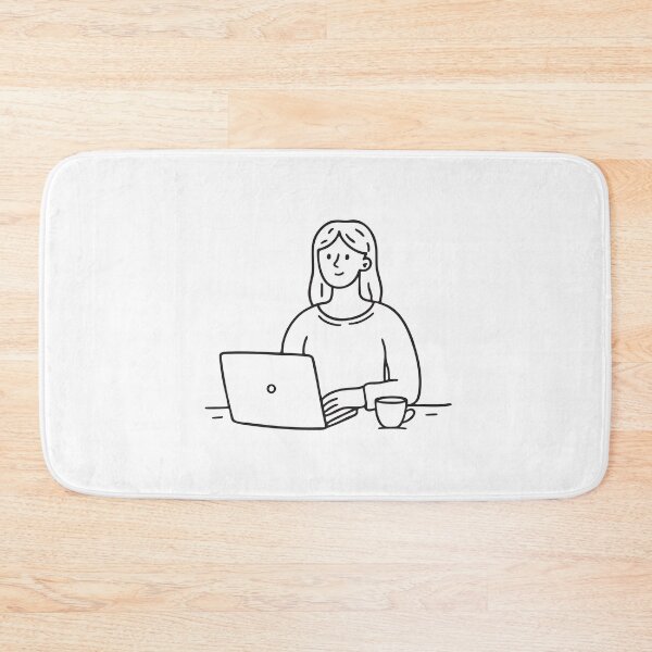 Artikelvorschau, Laptop-Nutzer tippt neben einer Teetasse entworfen und verkauft von rasagamastore.