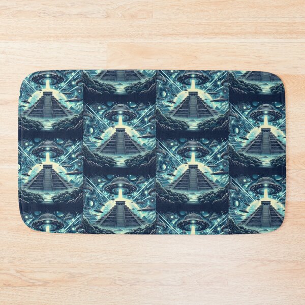 Item preview, Ancient Pyramid UFO Encounter – Cosmic Design designed and sold by Dogandesighn.