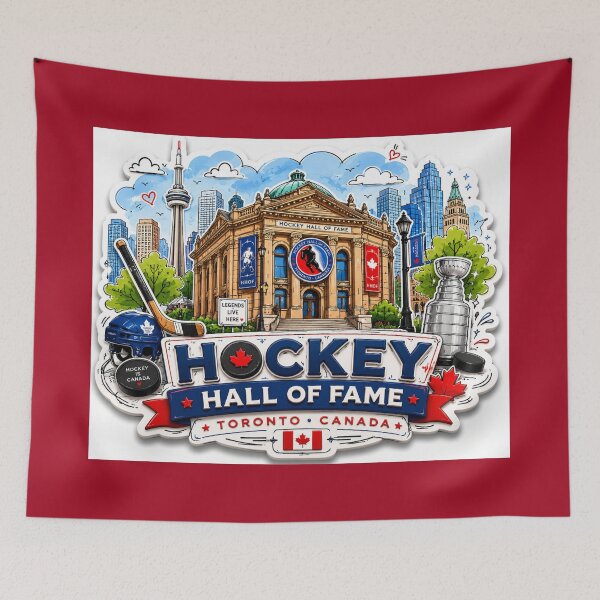 Item preview, Hockey Hall Of Fame Toronto 3D Label  Label Text ??  designed and sold by PaintMeWorld.