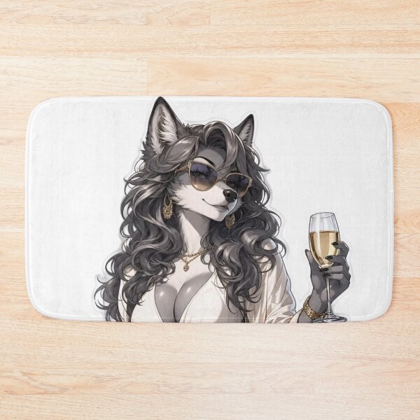Item preview, Riviera Wolf Socialite designed and sold by Furrenzy.