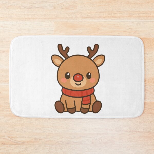 Item preview, Holiday Spirit Reindeer - Christmas Kawaii Sticker designed and sold by foryouandyours.