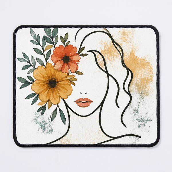 Item preview, Floral Girl Portrait designed and sold by crystaltoter.