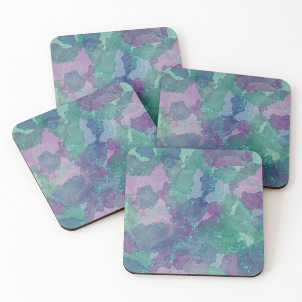 Item preview, Teal, Purple and Pink Alcohol Ink Abstract Pattern designed and sold by SweetLilith.