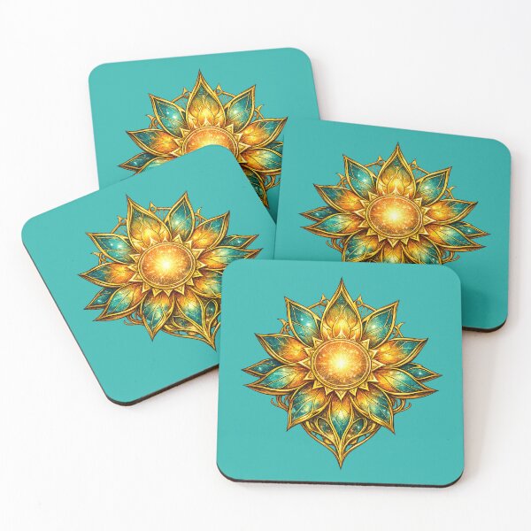 Item preview, Golden Lotus Sun – Nature Art designed and sold by Yomere.