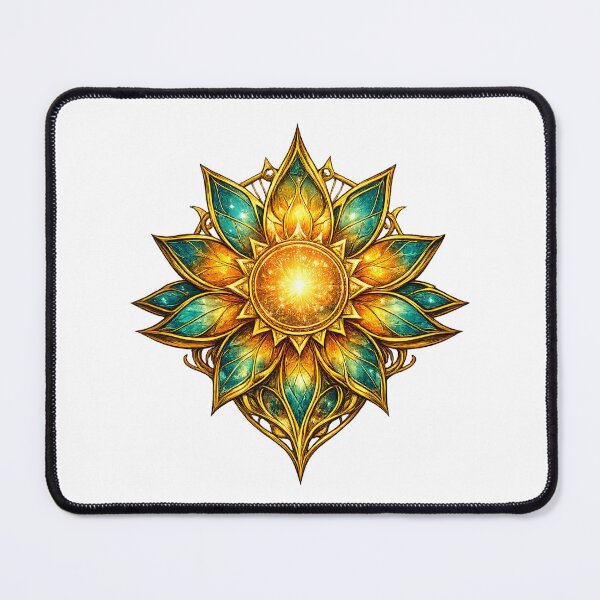 Item preview, Golden Lotus Sun – Nature Art designed and sold by Yomere.
