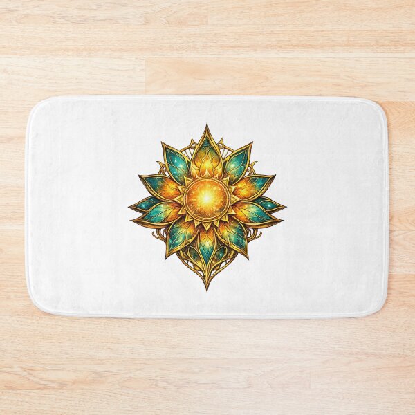 Item preview, Golden Lotus Sun – Nature Art designed and sold by Yomere.