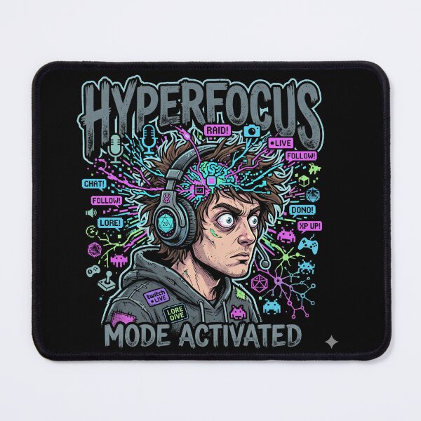 Item preview, Hyperfocus Mode Activated Tee designed and sold by Hanno0.
