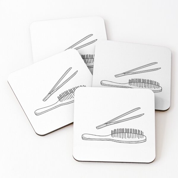 Item preview, Tweezers Resting Across Comb designed and sold by rasagamastore.