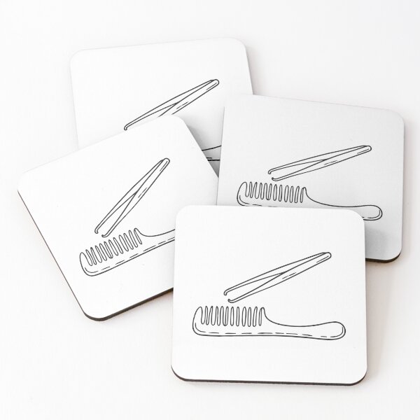 Item preview, Tweezers Placed on Hair Comb designed and sold by rasagamastore.