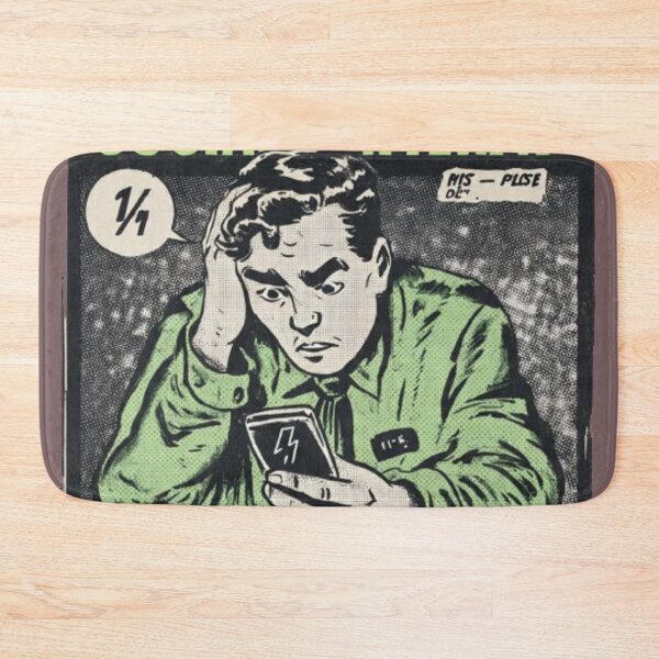 Item preview, Social Battery At 1% Please Do Not Recharge Retro Comic T-Shirt designed and sold by Dream Weave Studio.