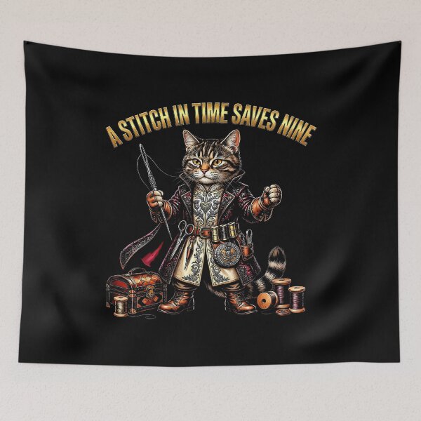 Item preview, Vintage Cat Sewing Craft  designed and sold by graphixpolash.