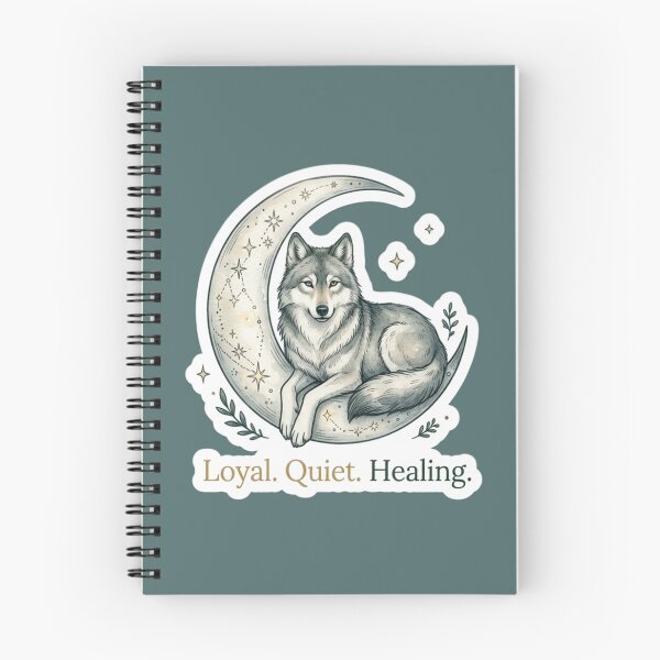 Item preview, Loyal Quiet Healing Wolf designed and sold by Safe Haven Pets.