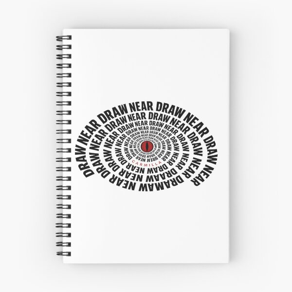 Item preview, Carmilla Draw Near Spiral Hypnotic Vampire Eye Gothic Art designed and sold by Fenay Designs.