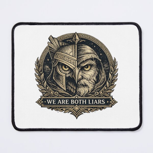 Item preview, We Are Both Liars — Athena Odysseus Greek Mythology Homer | World Legends designed and sold by Tinylegends.