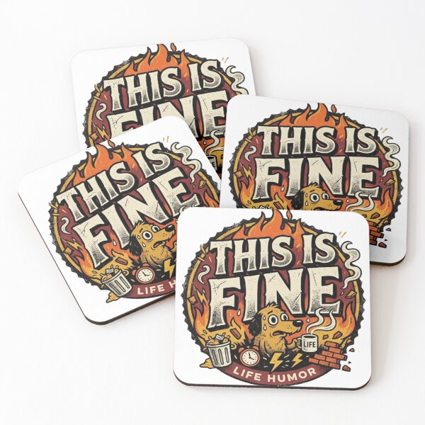 Item preview, This is Fine – Funny FUNNY Shirt, Unique Graphic Tee, Gift Idea designed and sold by Hanno0.