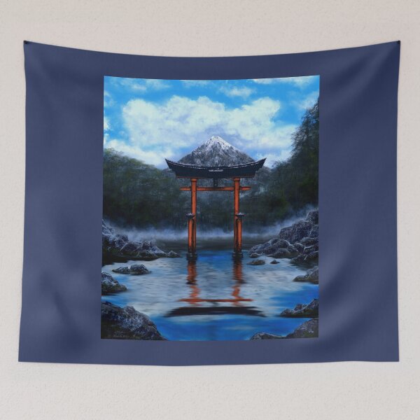 Item preview, Mysterious torii gate in water designed and sold by Witseart.