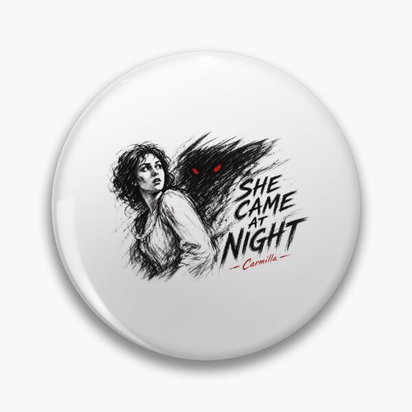 Item preview, Carmilla She Came At Night Vintage Gothic Horror Sketch Art designed and sold by Fenay Designs.