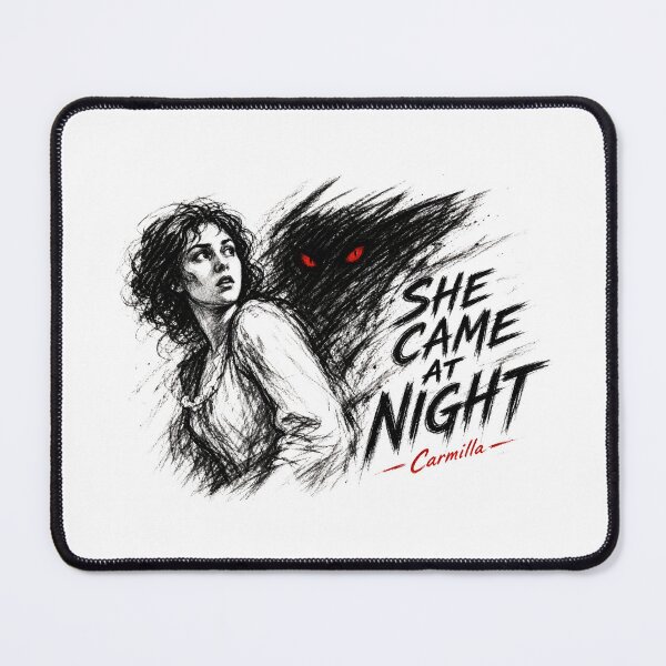 Item preview, Carmilla She Came At Night Vintage Gothic Horror Sketch Art designed and sold by Fenay Designs.