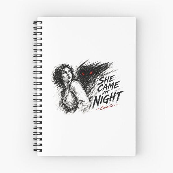 Item preview, Carmilla She Came At Night Vintage Gothic Horror Sketch Art designed and sold by Fenay Designs.