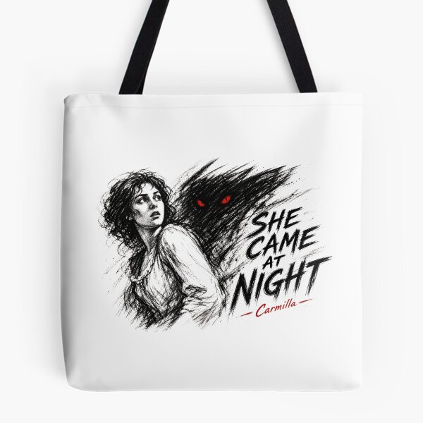 Item preview, Carmilla She Came At Night Vintage Gothic Horror Sketch Art designed and sold by Fenay Designs.