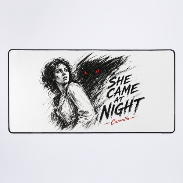 Item preview, Carmilla She Came At Night Vintage Gothic Horror Sketch Art designed and sold by Fenay Designs.