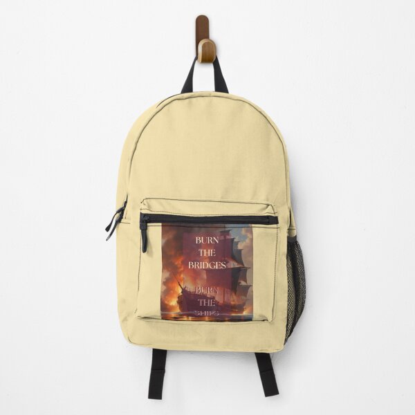 Item preview, 'Burn The Bridges, Burn The Ships'...an altered quote from the now infamous Spanish Conquistador Hernan Cortez in 1519. designed and sold by RubiesPearlsand.