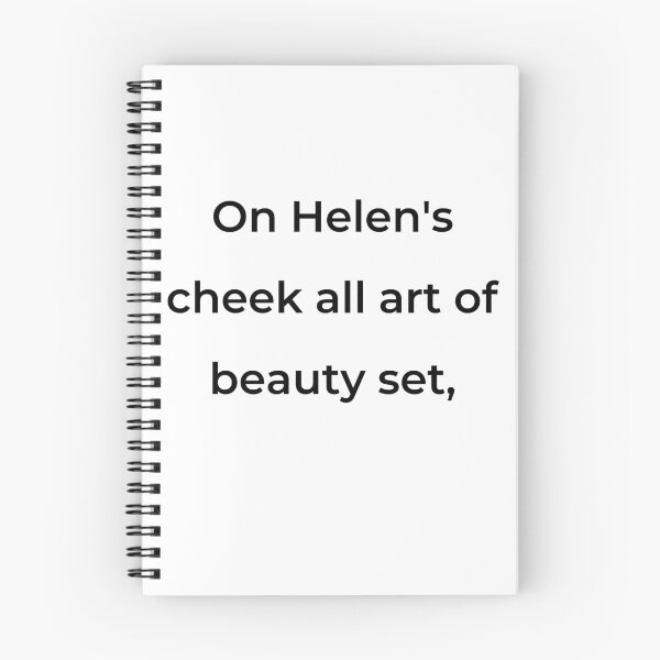 Item preview, “On Helen's cheek all art of beauty set,” - print black designed and sold by ariksworld.