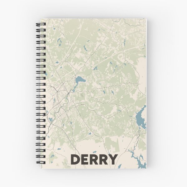 Item preview, Derry Map designed and sold by MapsNerd.