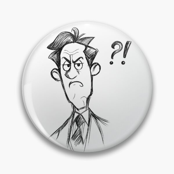 Item preview, Seriously?! Funny Reaction Man | Sarcastic Sketch Character designed and sold by FMproject.
