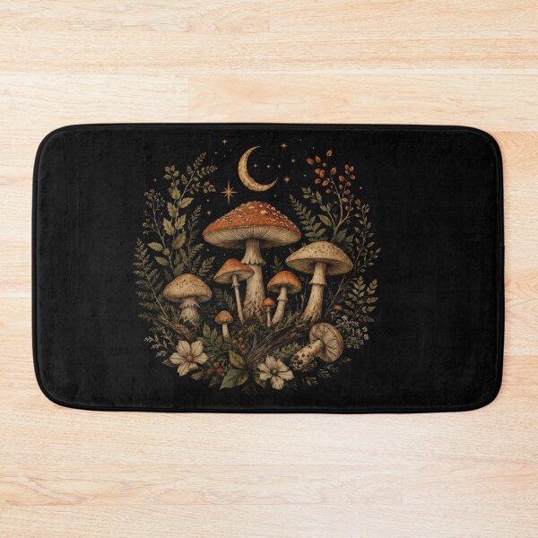 Item preview, T-Shirt - Wall Art - Whimsical Moonlit Mushroom Grove designed and sold by ForeverPrintsOK.