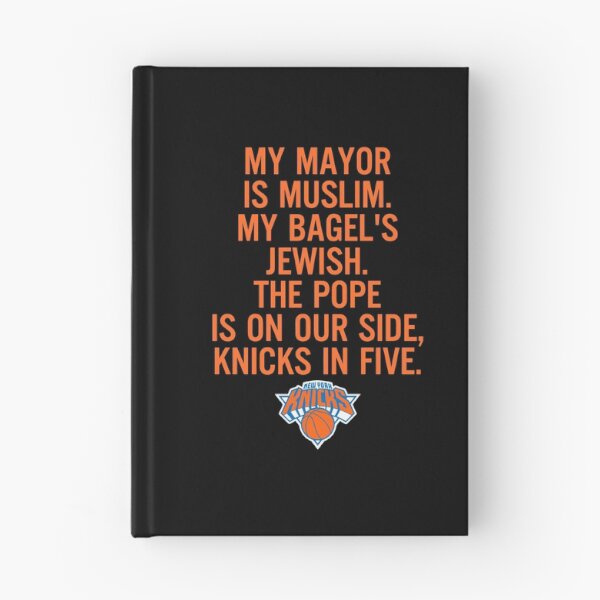 Item preview, My Mayor Is Muslim My Bagel Is Jewish Knicks Fan designed and sold by KAWKAW-DRHM.