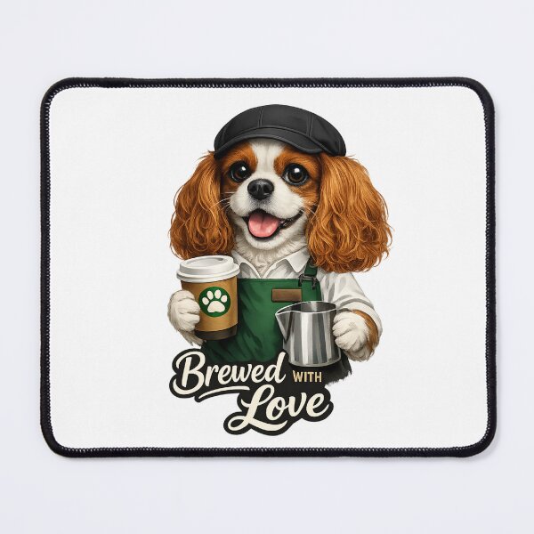 Item preview, Brewed with Love Blenheim Cavalier designed and sold by SpottyRainbow.