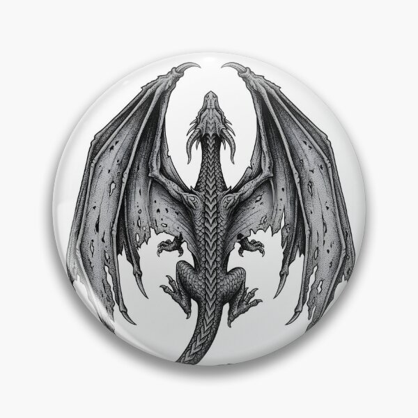 Item preview, Shadow Dragon Back View Illustration designed and sold by DragonSerpent Ink.