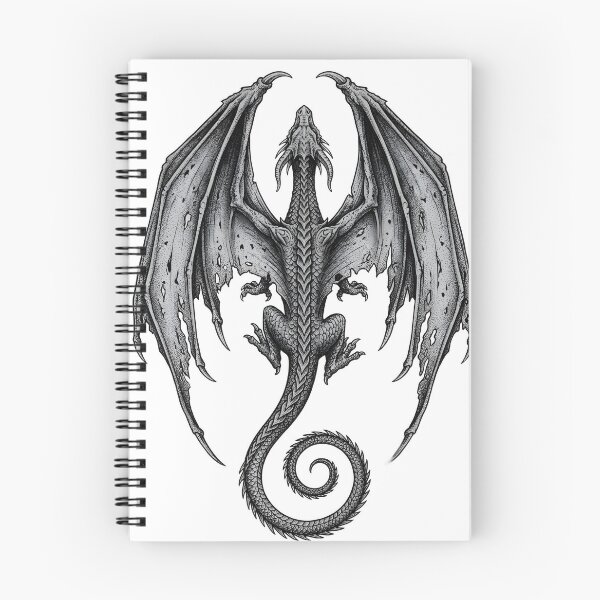 Item preview, Shadow Dragon Back View Illustration designed and sold by DragonSerpent Ink.