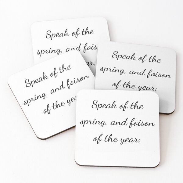 Item preview, “Speak of the spring, and foison of the year;” - handwriting black designed and sold by ariksworld.