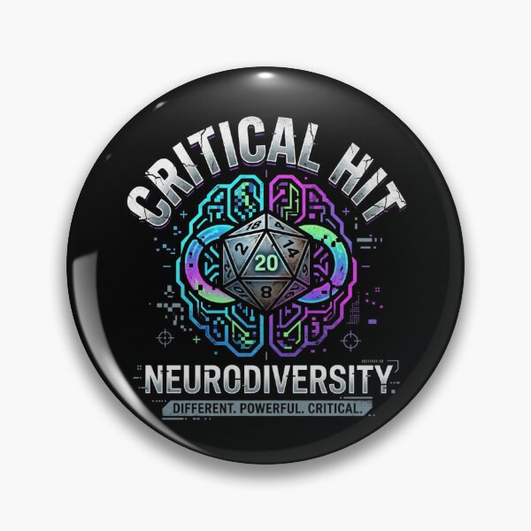 Item preview, Critical Hit Neurodiversity Tee designed and sold by Hanno0.