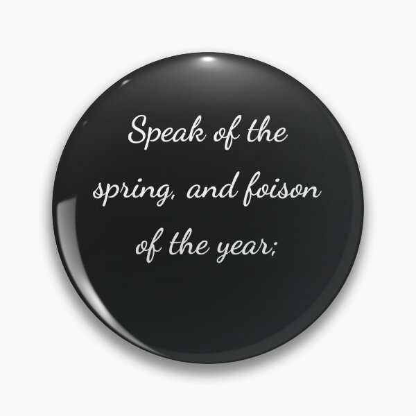 Item preview, “Speak of the spring, and foison of the year;” - handwriting white designed and sold by ariksworld.