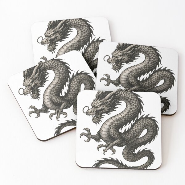 Item preview, Eastern Shadow Dragon Illustration designed and sold by DragonSerpent Ink.